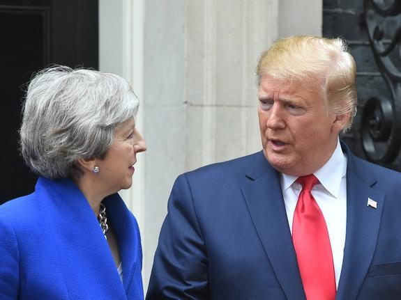 Дональд Трамп встретился с Терезой Мэй