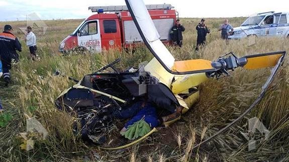 Возле подмосковного Солнечногорска упал вертолёт Robinson, в авиакатастрофе погиб президент Федерации сверхлёгкой авиации