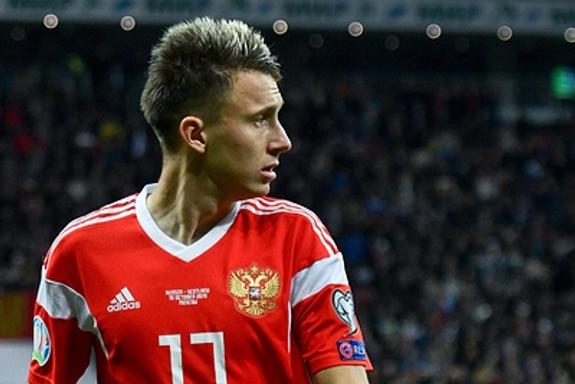Александр Головин не будет играть в матче отборочного турнира Евро-2020 Россия - Бельгия