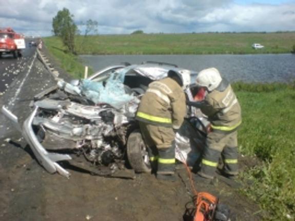 На трассе М-6 под Рязанью столкнулись автобус и легковушка, есть жертвы