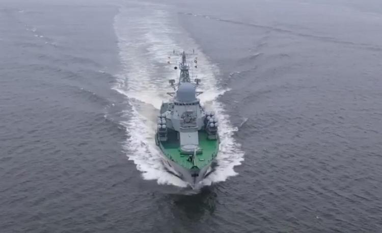 Минобороны опубликовало видео первого пуска Х-35 с корабля "Смерч"