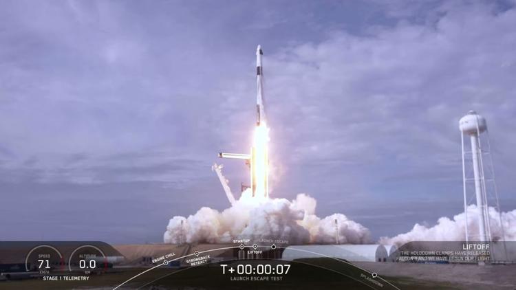 19 января частная авиакосмическая фирма SpaceX намеренно уничтожила ракету Falcon9, испытывая системы аварийного спасения корабля Crew Dragon. SpaceX испытала систему аварийного спасения
