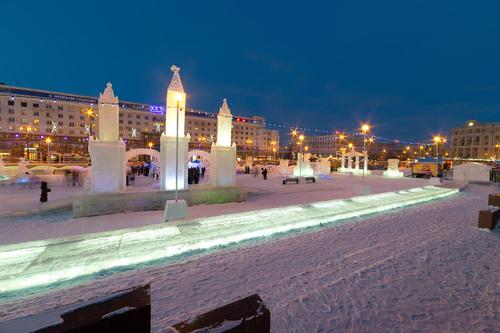 В центре Челябинска появится ледяная скульптура Юрия Гагарина