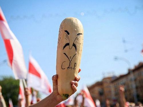 Гроб для диктатуры: протестующие в Минске преподнесли необычные подарки Лукашенко на день рождения
