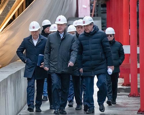 Собянин осмотрел строящуюся станцию «Текстильщики» БКЛ метро