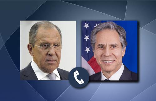 Глава МИД РФ Лавров и госсекретарь Блинкен обсудили организацию встречи президентов России и США Путина и Байдена