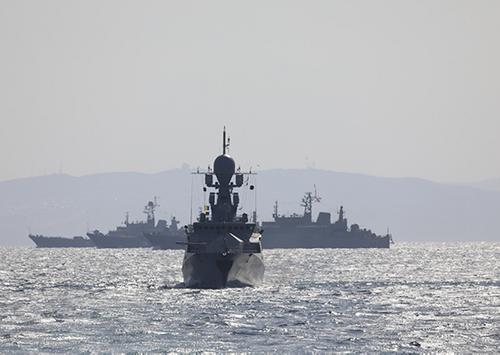 Силы Черноморского флота от Новороссийска и Крыма до Тартуса проводят военные учения