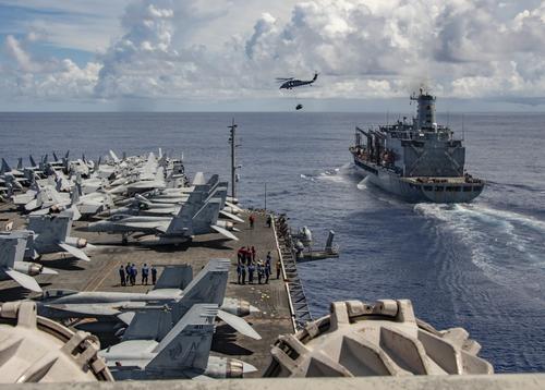 Ударная авианосная группа во главе с USS Ronald Reagan (класса «Нимиц») завершила межфлотский переход в состав 7-го флота ВМС США