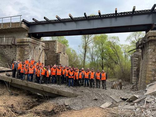 Инженеры в Курской области восстановили повреждённый украинской ДРГ мост