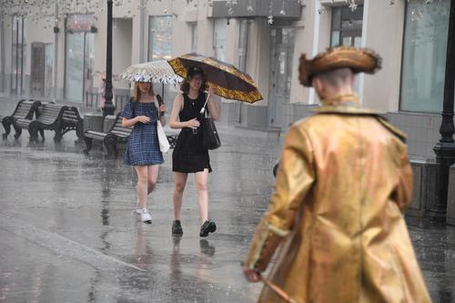 «Желтый» уровень погодной опасности из-за грозы будет действовать в Москве в воскресенье до вечера