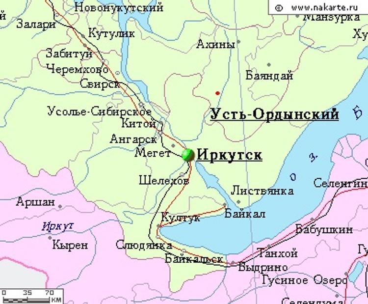 Иркутск местоположение