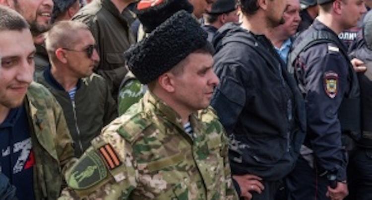 «Крымские казаки», разгонявшие митинг в Москве, не имели отношения к Крыму