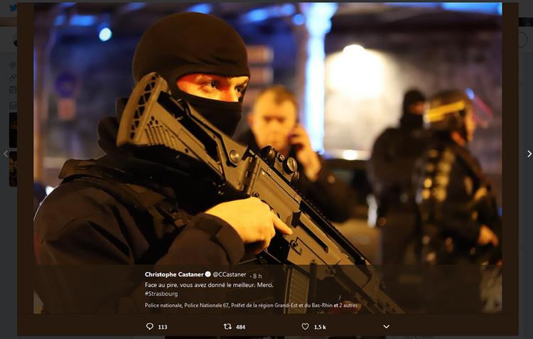 Глава МВД Франции поблагодарил полицию за уничтожение страсбургского террориста