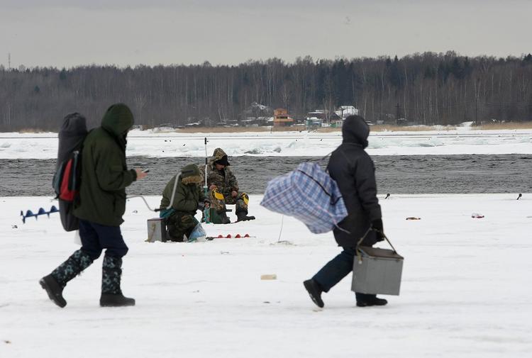 В Новгородской области спасатели сняли рыбаков с отколовшейся льдины