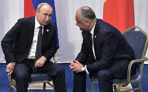 Путин пожелал Додону успеха на выборах и пообещал Молдавии полмиллиарда рублей