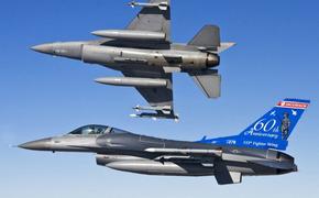 В США разбился ударный самолет F-16
