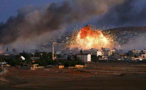 Сильный пожар возник на военном складе протурецких боевиков в Сирии 