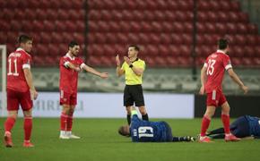 Сборная Словакии побеждает Россию 2:1