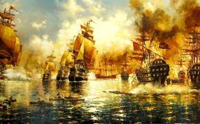  18 ноября 1853 года Русский флот под командованием адмирала П.С.Нахимова  уничтожил турецкую эскадру в Синопской битве